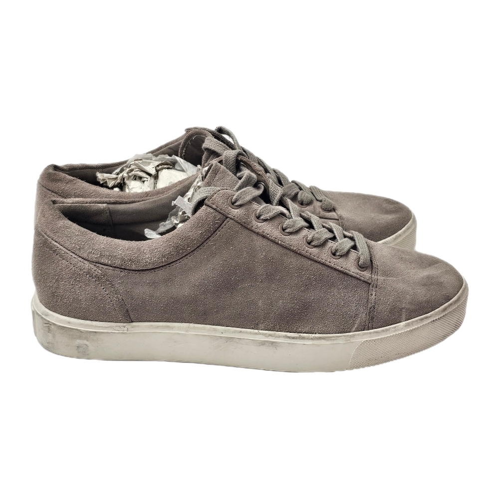 Vince Belford Suede Sneakers Grey Size 6 Lace Up Low Top